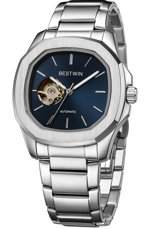 BESTWIN Automatic Luxury Watch – Silver Edition