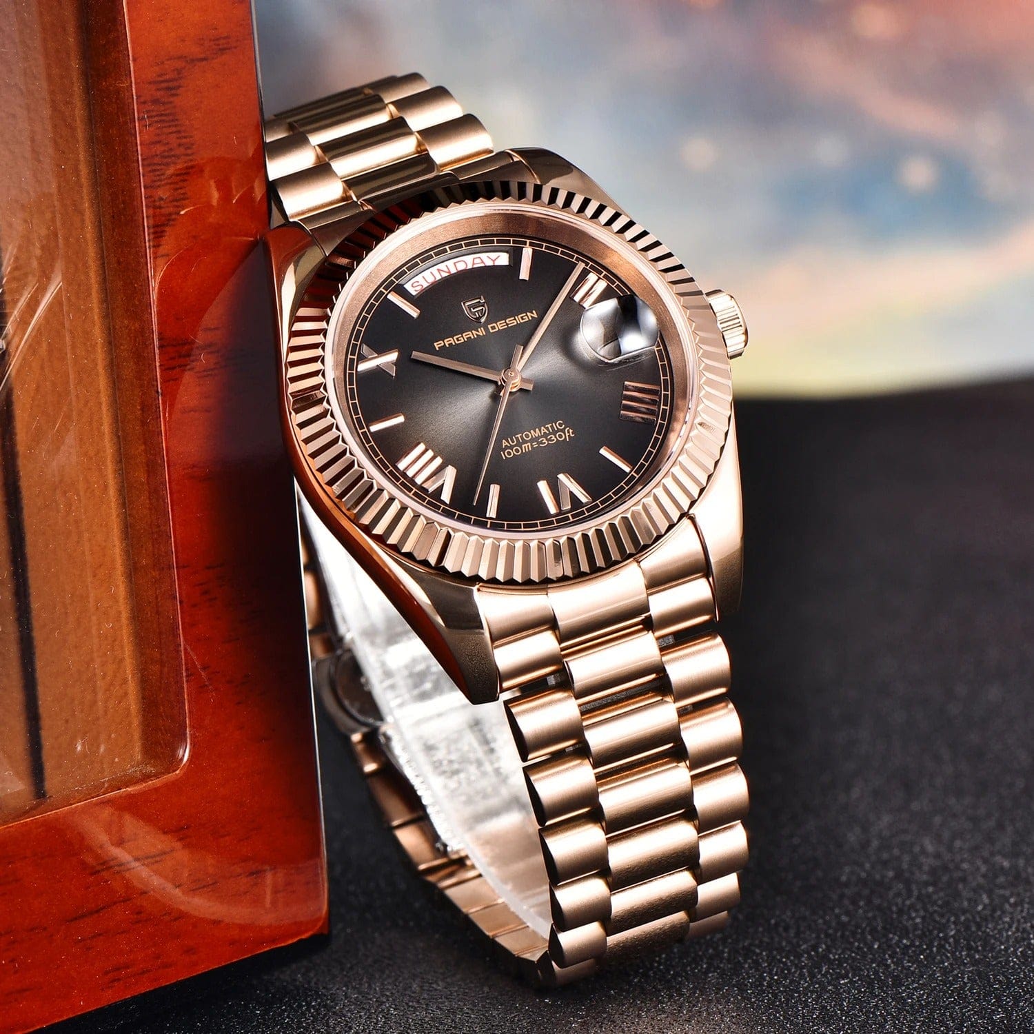Pagani Design Automatic Luxury Watch – Rose Gold