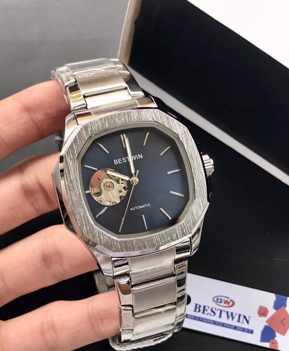BESTWIN Automatic Luxury Watch – Silver Edition