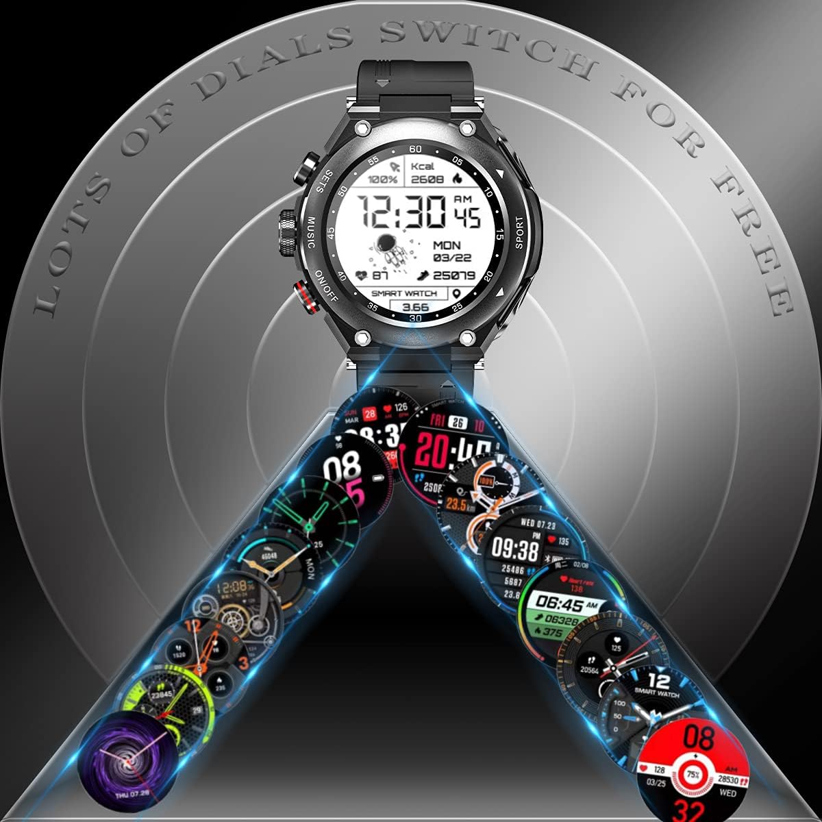 Desong 3 in 1 Smartwatch with Earbuds